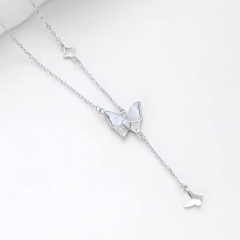 GLOIRE S925 Silver Necklaces Women's Mori Style Chilled Elegance Romantic Date Versatile Commute Girlfriends' Style-1