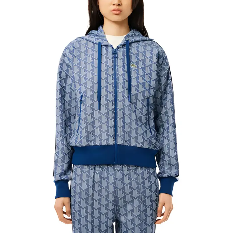 LACOSTE Jacquard Monogram Hoodie-2