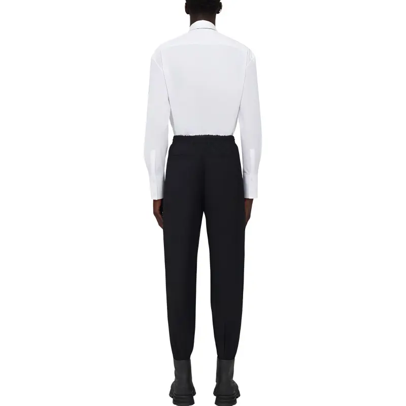 Alexander McQueen Elasticated Waistband Tapered Leg Trousers-2
