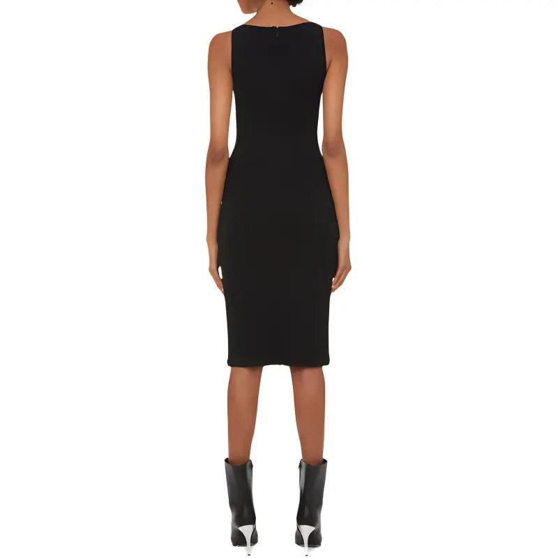 VERSACE Sleeveless Cowl Neck Midi Dress-2