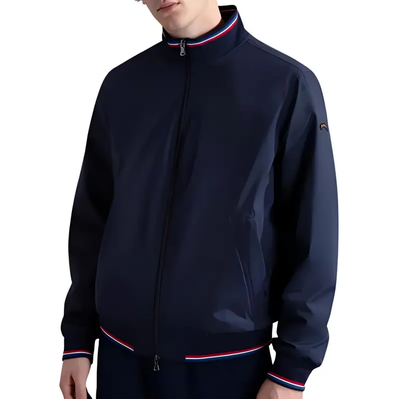 Paul & Shark Stripe Detailing Zip Jacket-2