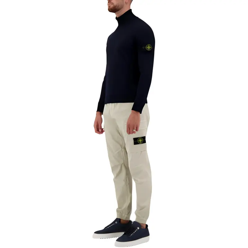 STONE ISLAND Logo Patch Roll Neck Jumper-4