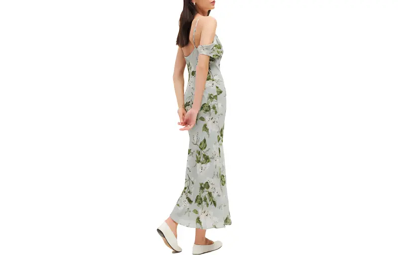 Reformation Slip Dresses Women's Tea Garden Brown-1