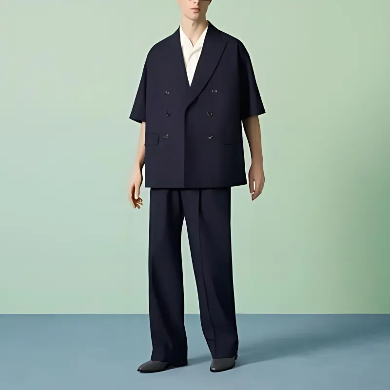 GUCCI Business Suit Coat Men's Marine Blue-2