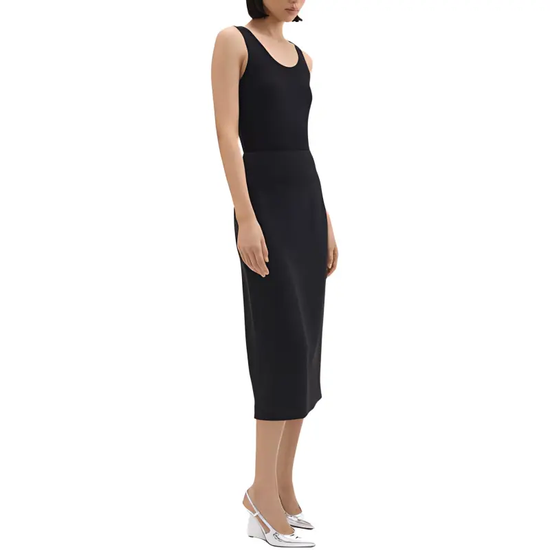 THEORY Casual Long Skirts Women's Black-1