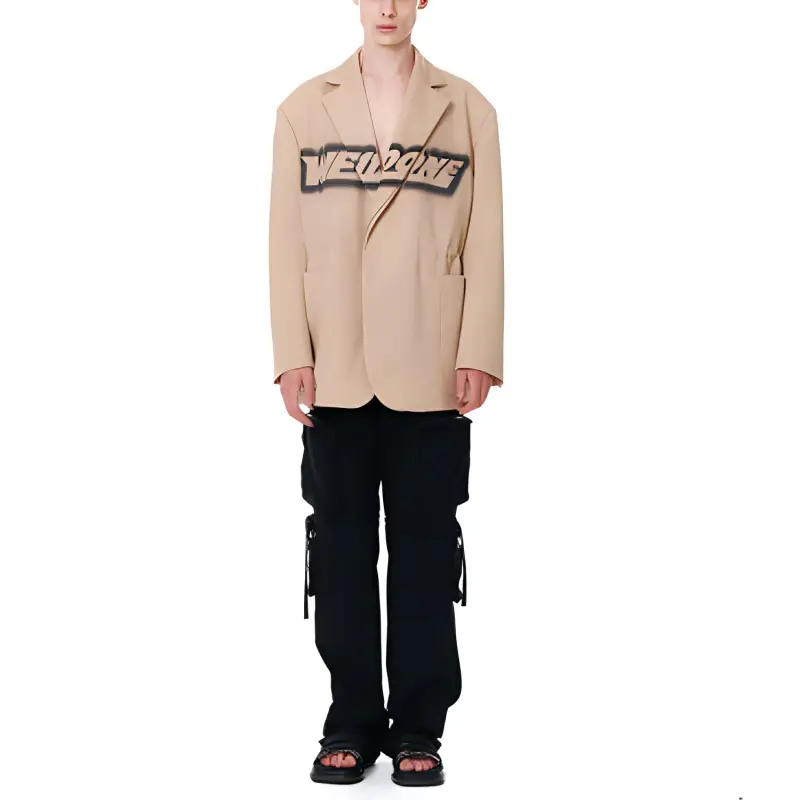 WE11DONE Cargo Pants Men Black-2