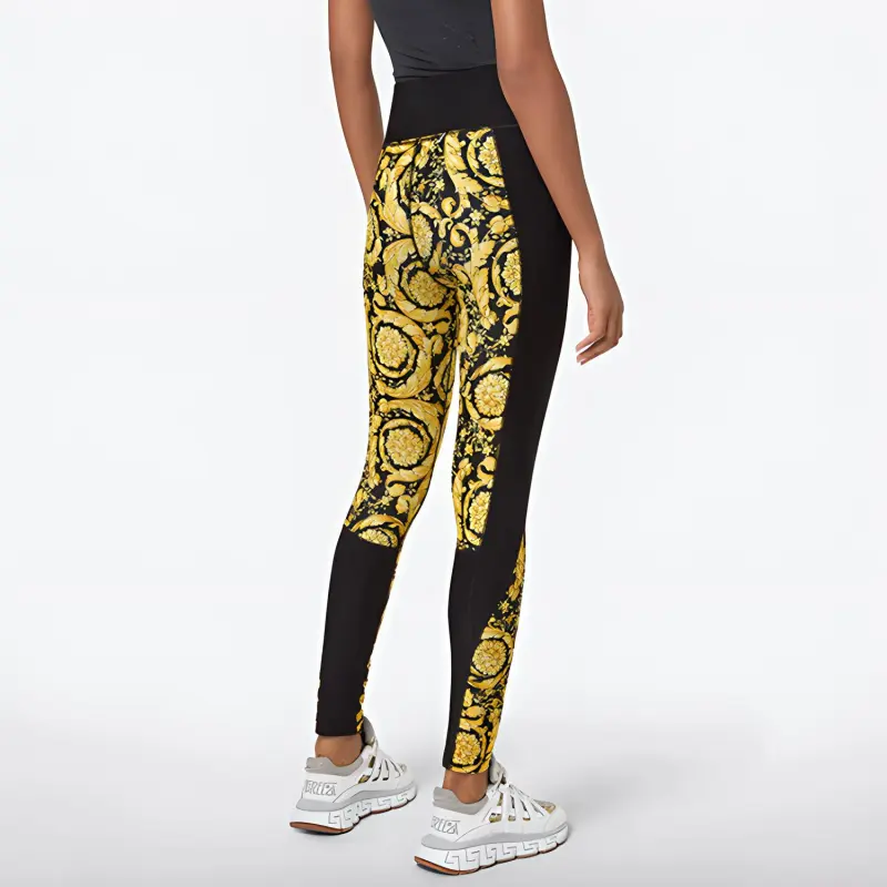 VERSACE Barocco Print High waisted Leggings-1