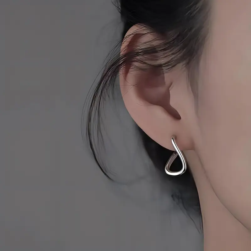 PIARA Earrings Women's Silver-4