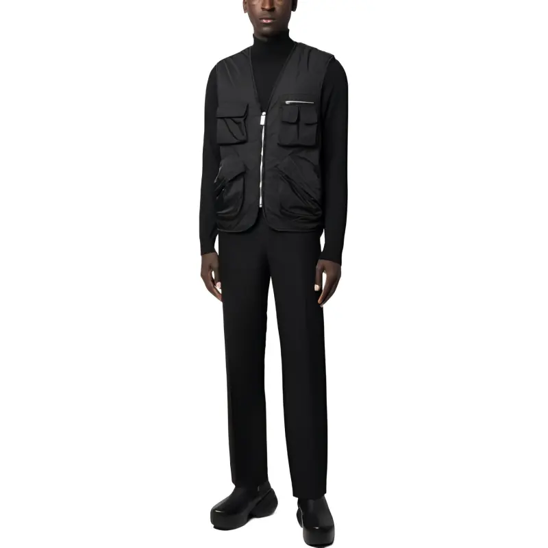 Givenchy Zip-Up Logo Embroidered Vest-2