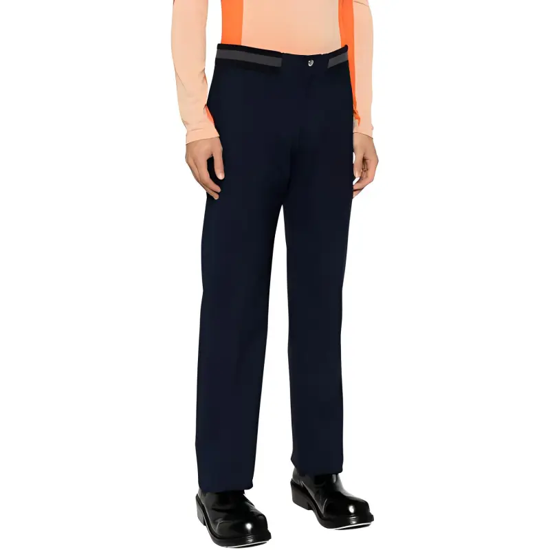 OFF WHITE Stripe detail Straight leg Trousers-2