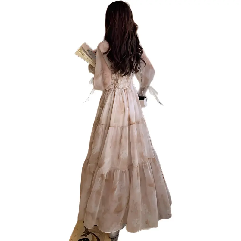 The Temptation Of The Muse Long Sleeved Dresses Women's Image Color-2