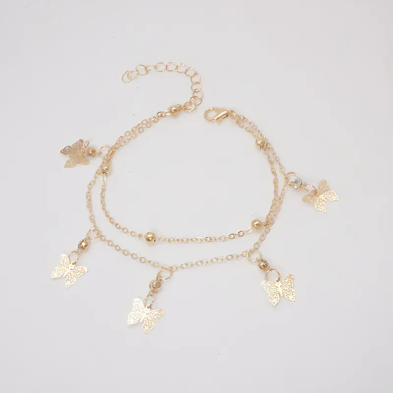 VERENA REINE Alloy Anklets Women's Gold-1
