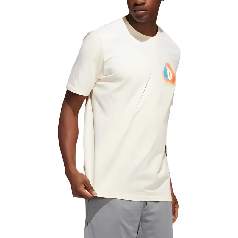 Adidas T Shirts Men Ecru-3