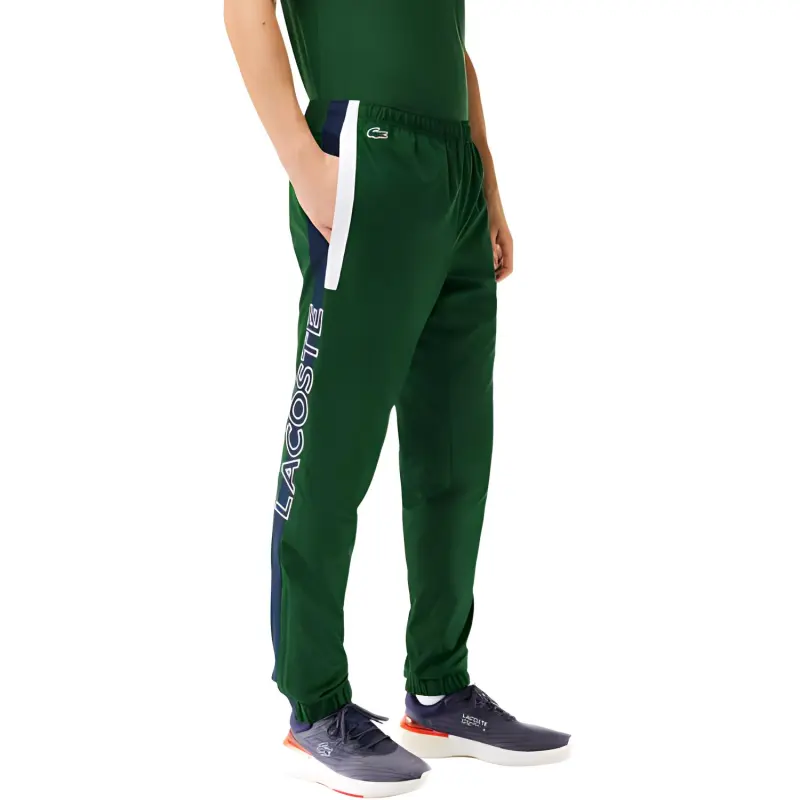 LACOSTE Knitted Sports Pants Men's Green-3