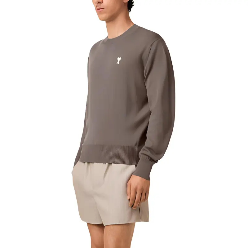 AMIPARIS Paris Logo Embroidered Crewneck Jumper-3