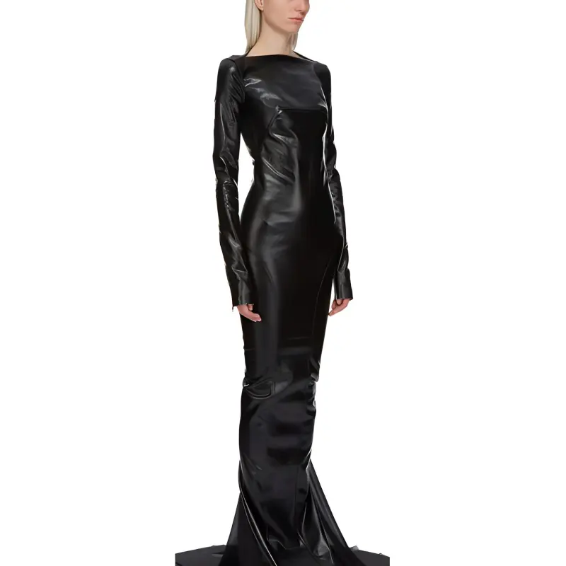 RICK OWENS Long Sleeved Gown-3
