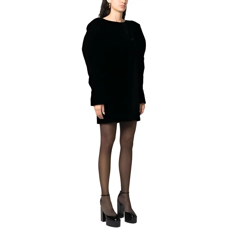 NINA RICCI Velvet Mini Dress-3