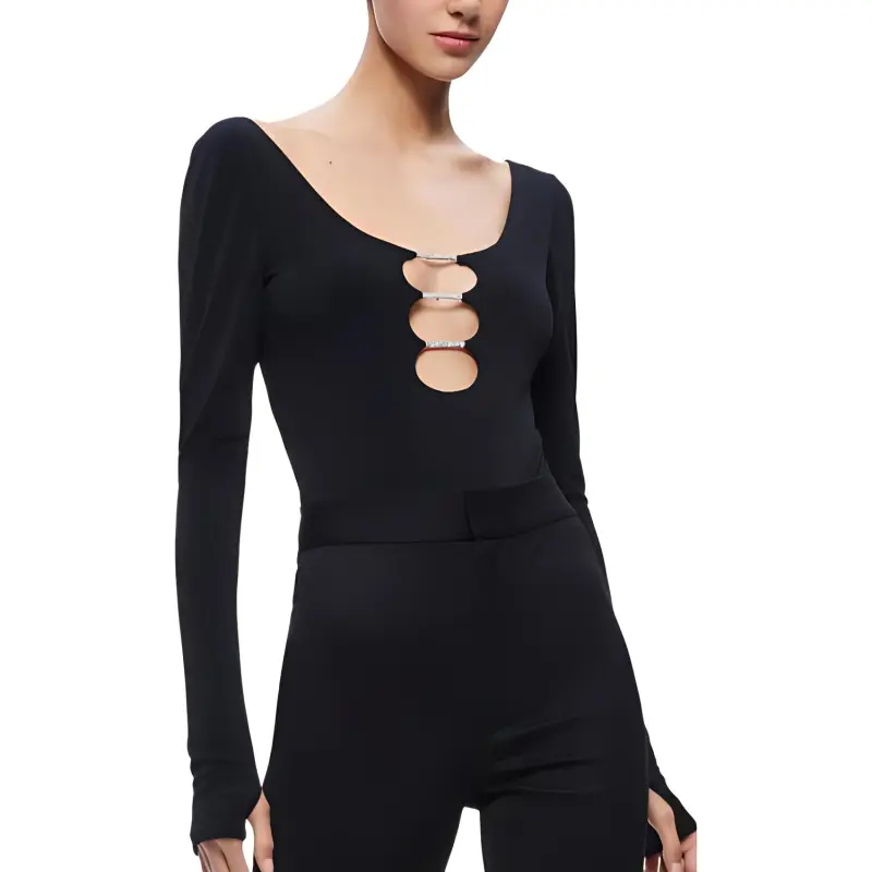 ALICE+OLIVIA Kalena Cut out Maxi Dress-4