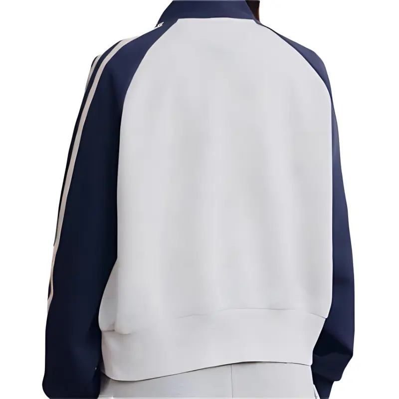 361° Baseball Jacket Women's Sand Brown White/Dark Emerald Green-3