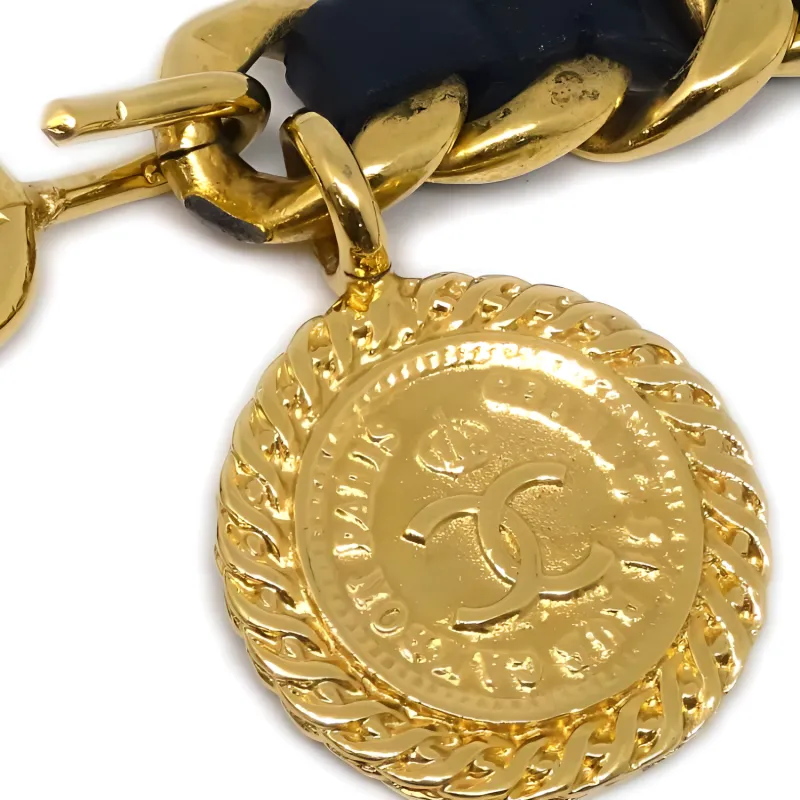CHANEL 1994 Medallion Chain Belt-2