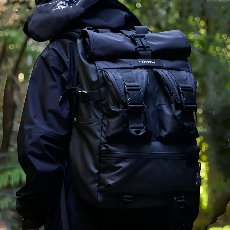 Subcrew Polyester Backpack Tubas Unisex Black-3
