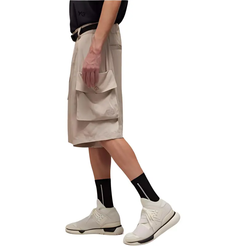 Y 3 X Adidas Twill Cargo Shorts-2