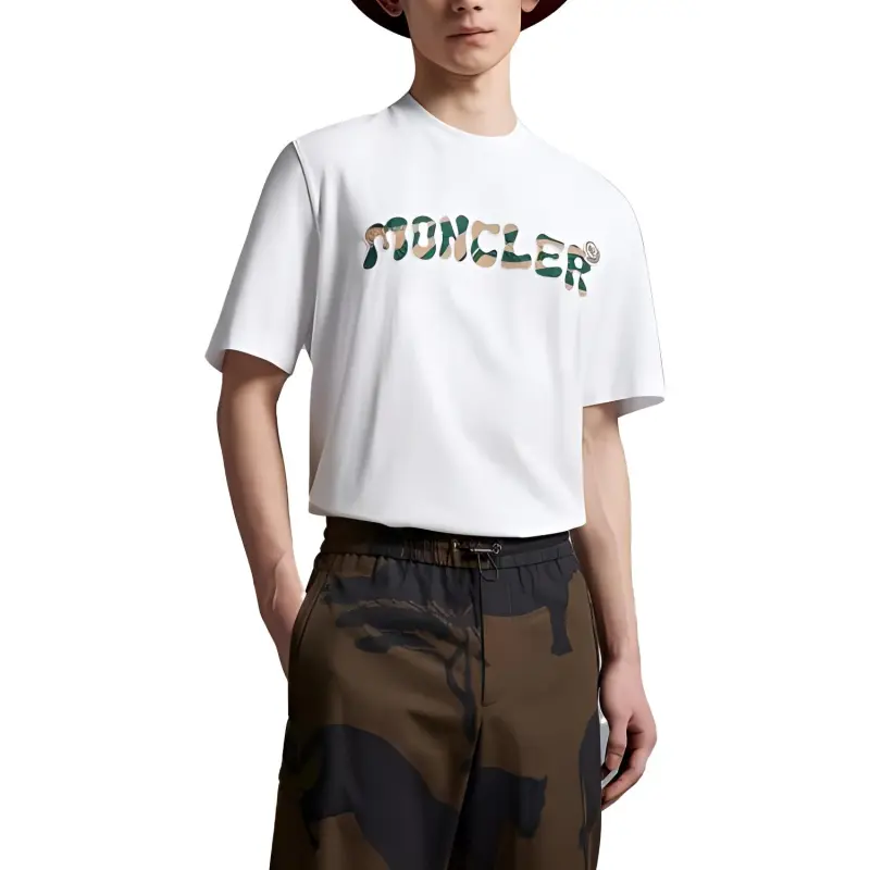 Moncler T Shirts Men White-1