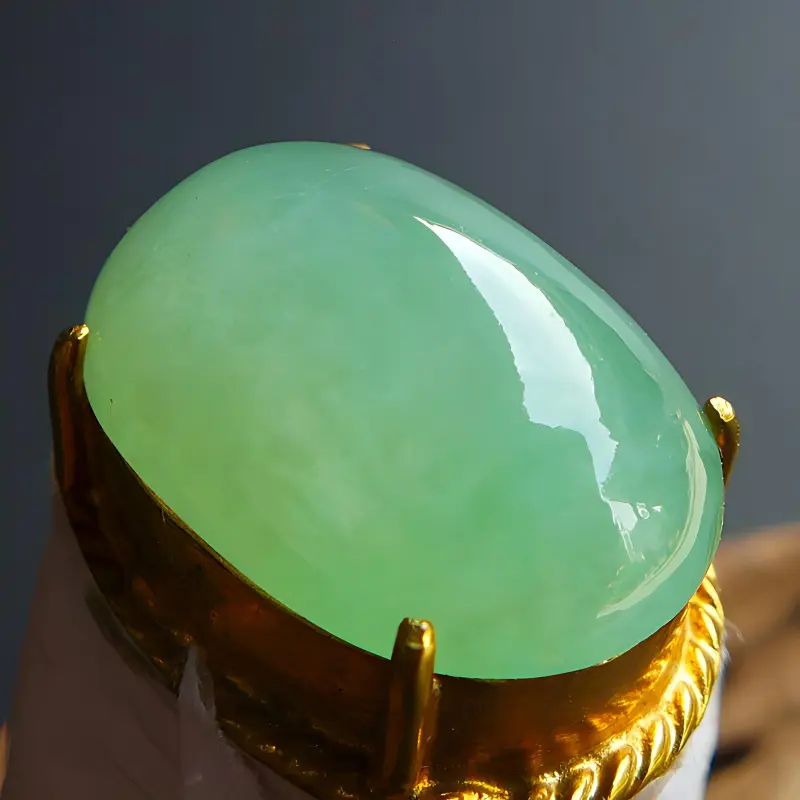 Fei Yan Glutinous Jade Ring Face Unisex-1