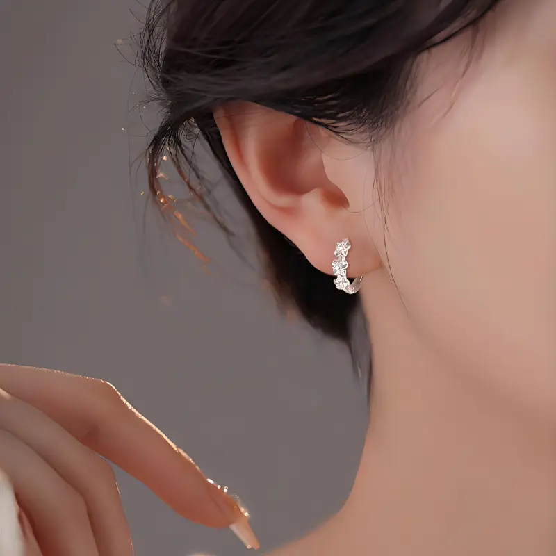 ZANC S925 Silver Earrings Women's-2