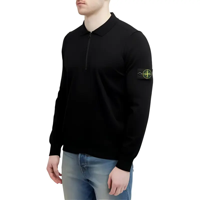 STONE ISLAND Polo Shirt Men's Black-3