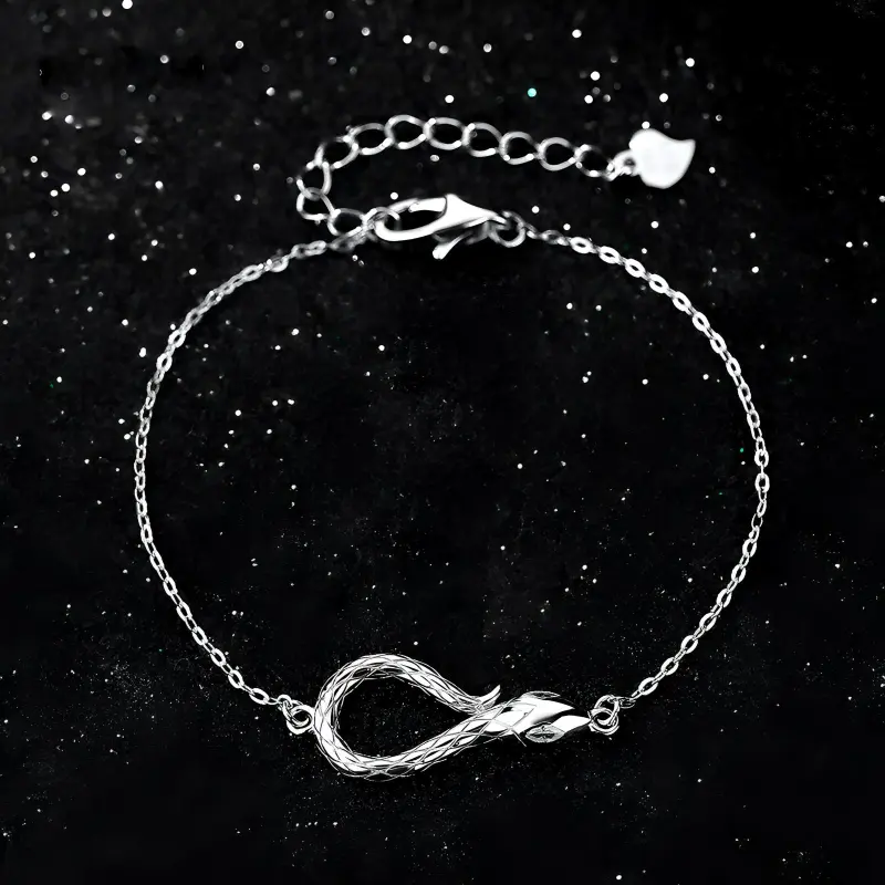 GLOIRE S999 Fine Silver Bracelets Women's Minimalist Style Fashion For Love Dates Versatile Commute Style-2