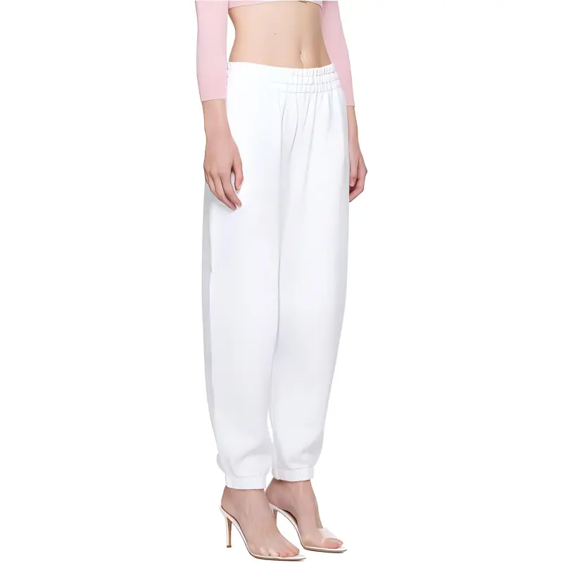 Alexander Wang Puff Logo Essential Terry Sweatpants-3