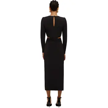 Self portrait Long Sleeved Dresses Women's Classic Black