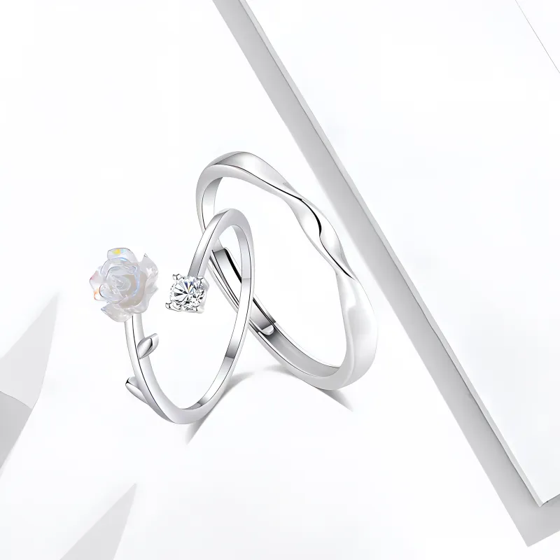 WANLIACC S999 Fine Silver Rings Unisex-2