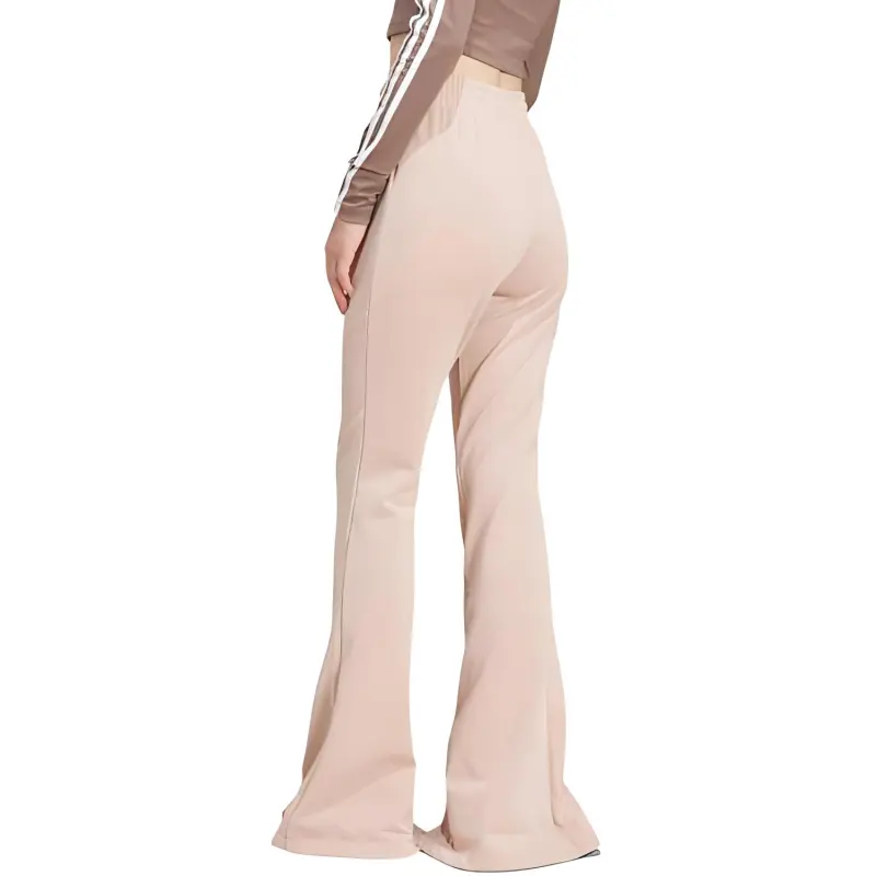 Adidas Women's 3 Stripes Flared Firebird Track Pants Ash Pearl-2