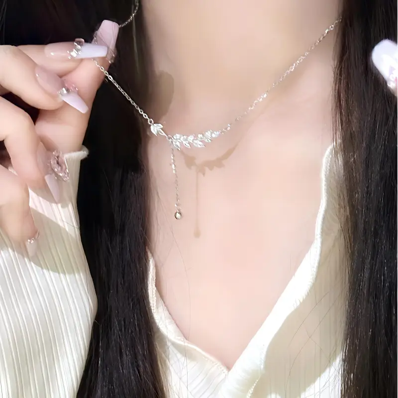 KEMLAIDA 999 Fine Silver Necklaces Women's-2