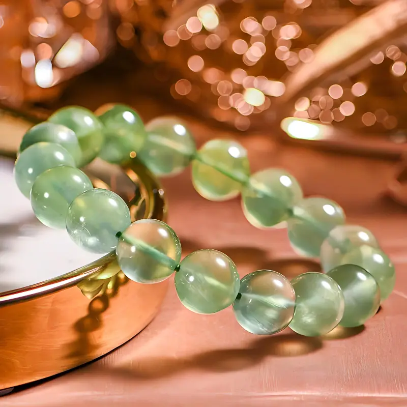 DESTINY TEMPLE Agate Bracelets Unisex Green-3