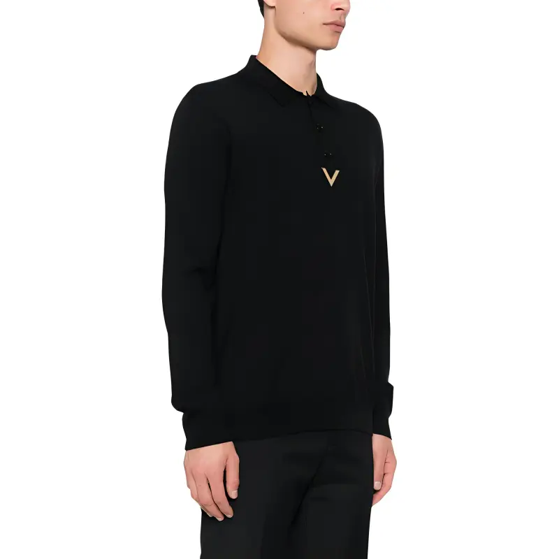 Valentino Polo Shirt Men's Black-3