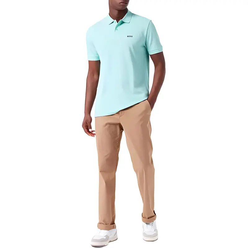 HUGO BOSS FW22 Polo Shirt Men's Light Green-1