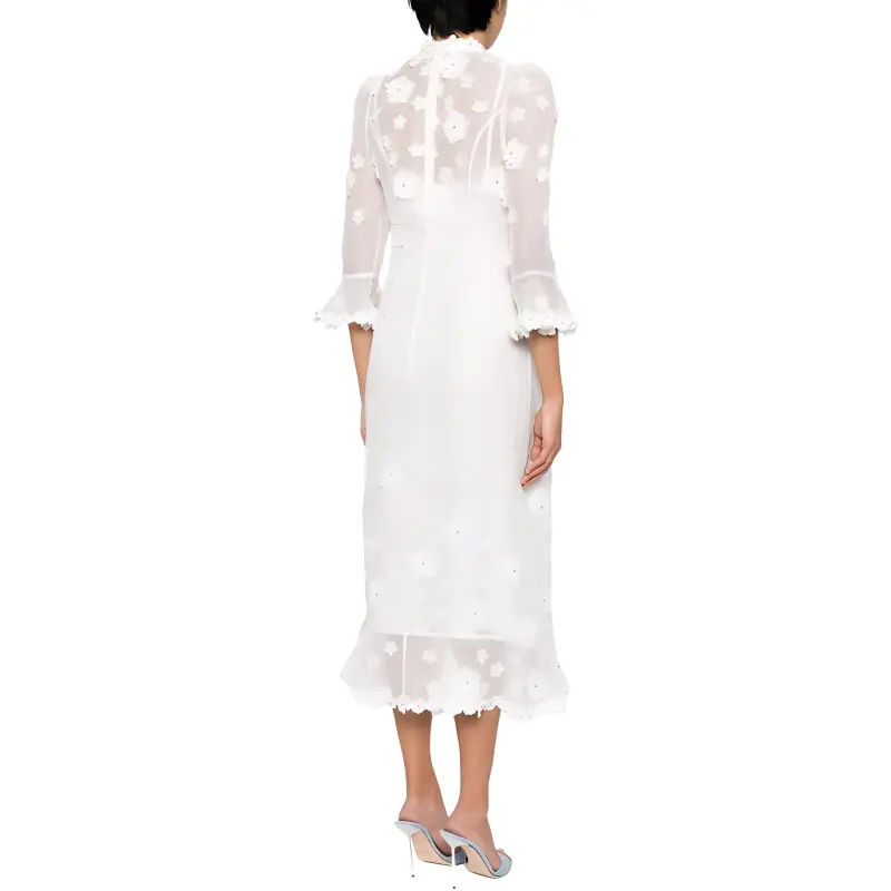 Zimmermann SS24 Long-Sleeved Dresses Women's White-2