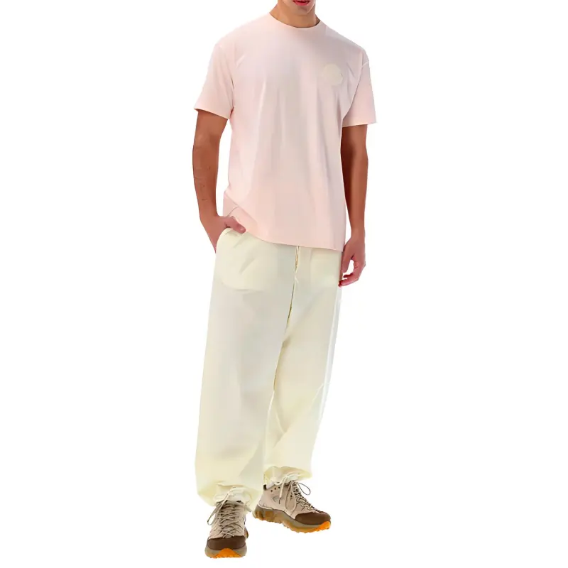 Moncler SS22 T Shirt Men's Light Pink-2