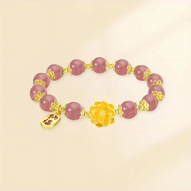 Zheng Tai Fook Gold Bracelet Unisex-4
