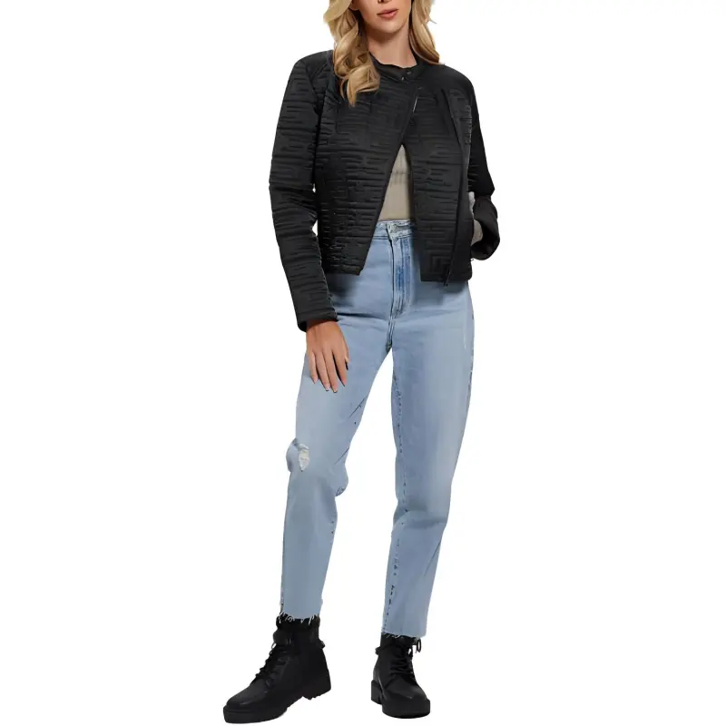 GUESS Jackets Coats Women's Black-2