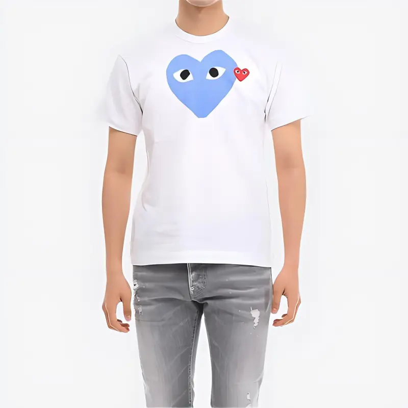 Comme Des Garcons Play Cdg Red Heart Colour Heart Tee-2