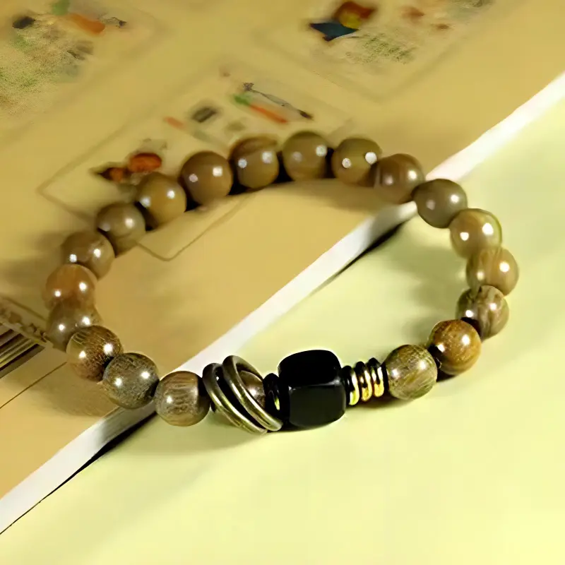 JIAFULAI Green Sandalwood Bracelets Unisex-2