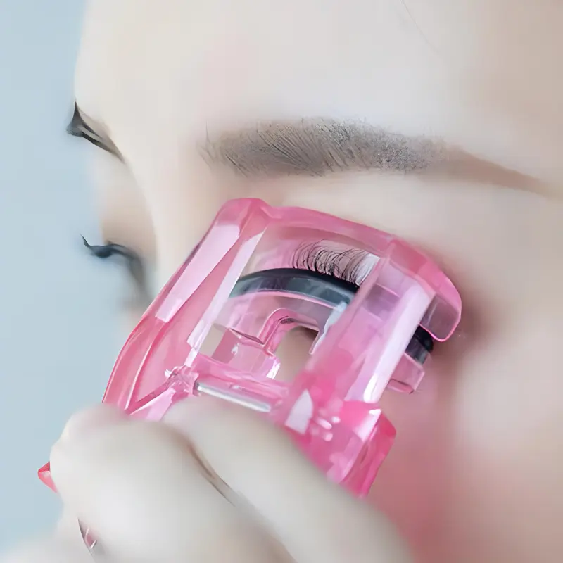 JIAOXUEFEI Japanese Mini Portable Long-Lasting Eyelash Curler For Beginners Sectional Shaping Tool For Women's-3