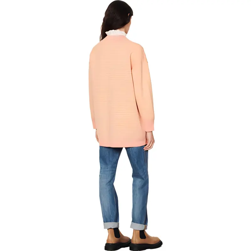 Sandro Velvet-feel Coat Women's Light Orange-1