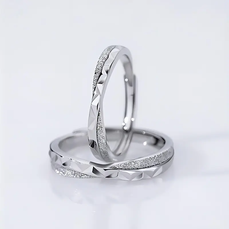 CHINA GOLD 999 Fine Silver Rings Unisex-3