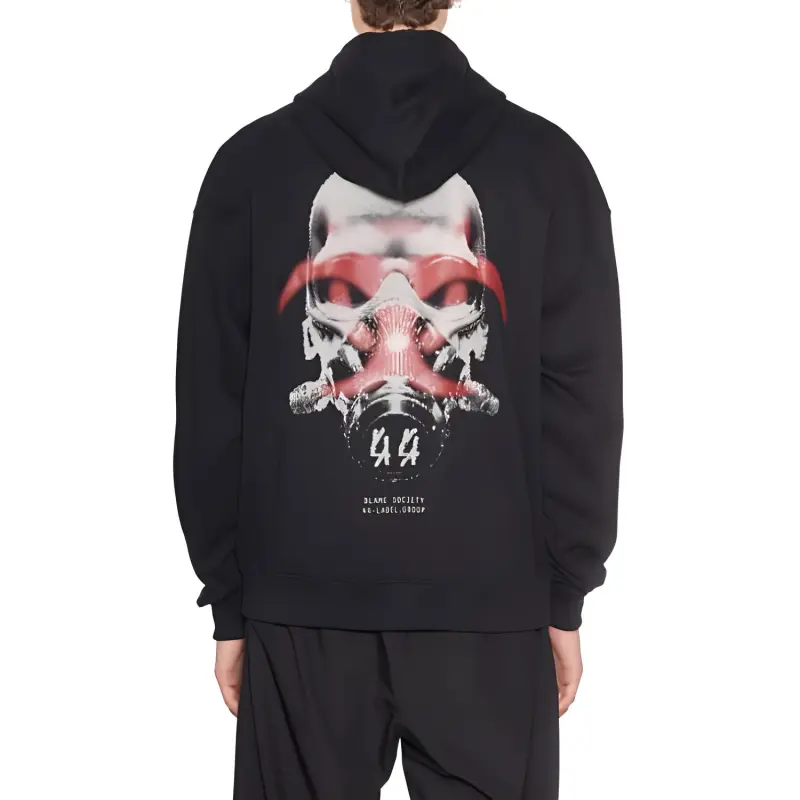 44 Label Group Fallout Logo print Cotton Hoodie-1