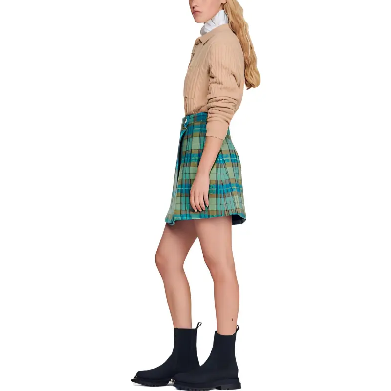 Sandro Casual Short Skirts Women's Blue-2